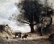 Jean-Baptiste-Camille Corot The Stonecutters oil
